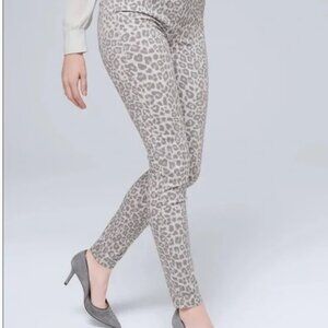 NWT - WHBM leopard print skinny jeans size 4R - NWT